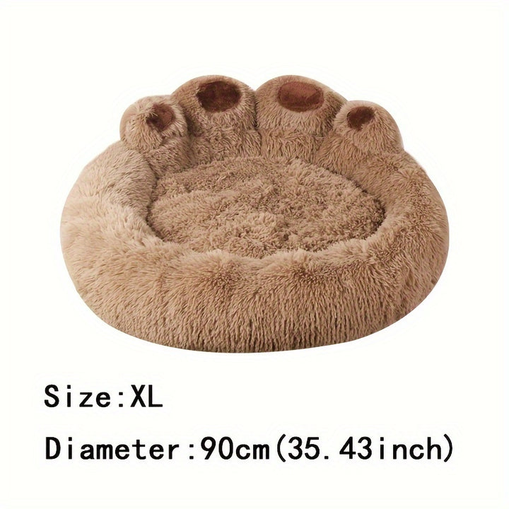 Soft Long Plush Cat kennel dog kennel winter warm pet bed Cat Bed Cat Mat Animals Sleeping Sofa Christmas Gift