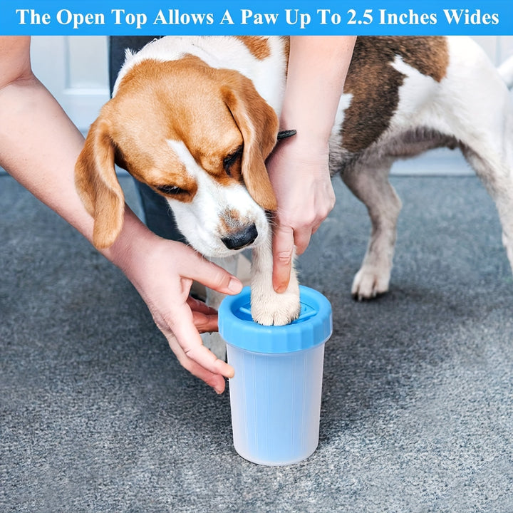 1pc Portable cup for washing pet feet - dogs and cats