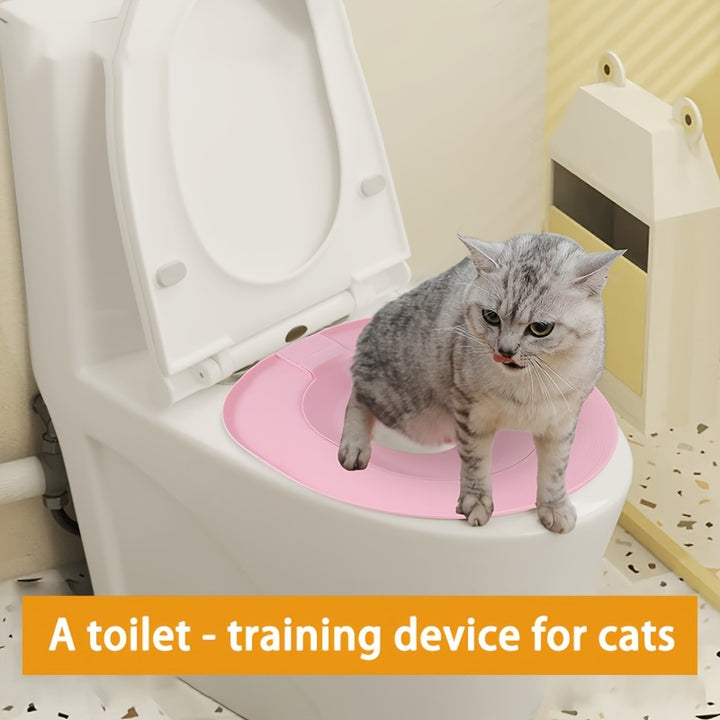 Cat Toilet Training Seat | non-slip and sandbox 🐾