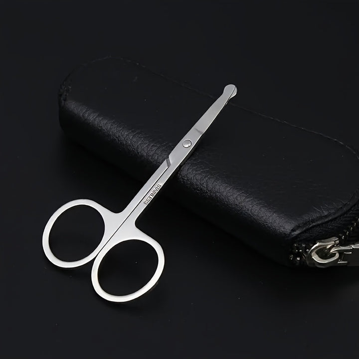 Set of professional stainless steel grooming scissors