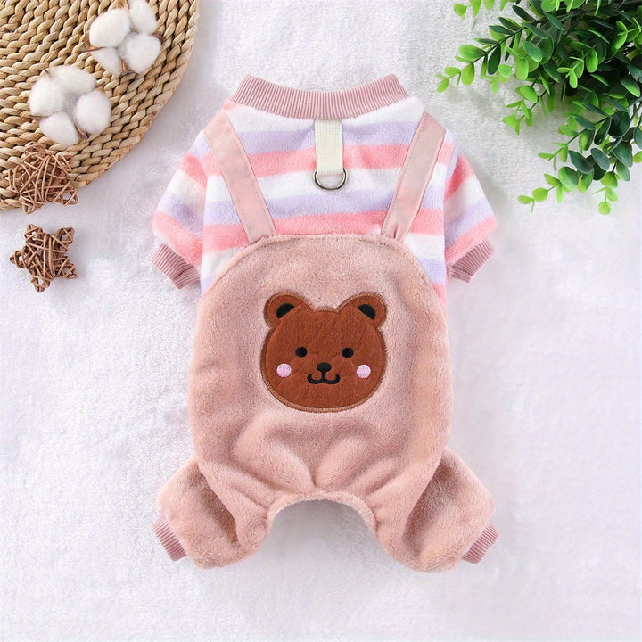 Cozy Pet Hoodie with Bear Design|Fall & Winter