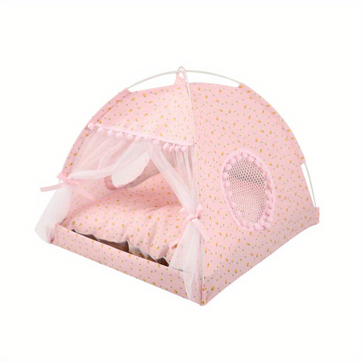 Portable Pet Tent with Breathable Cushion