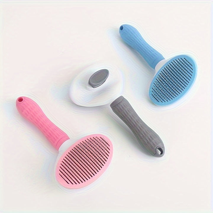 Dog and Cat Cleaning Face Comb, One-Button Hair Removal, Automatic Hair Removal, Pet Hair Removal Massage Comb, Cat and Dog Needle Comb Beauty Cleaning Brush, The Best Gift for Pets