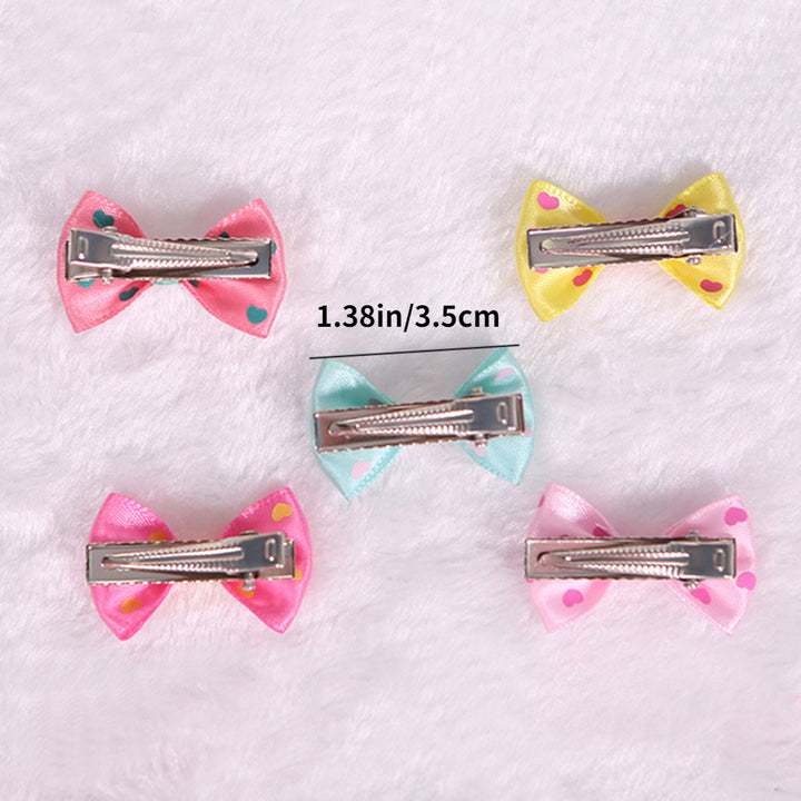 3pcs Cute and Stylish Pet Hair Clips for Small Dogs and Cats - Set of Adorable Hair Bows with Secure Clips for Easy Grooming and Fashionable Looks.