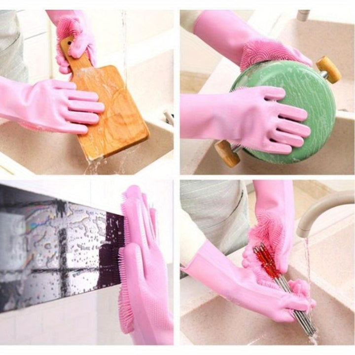 Silicone Pet Grooming Gloves | Bath brush 🐾