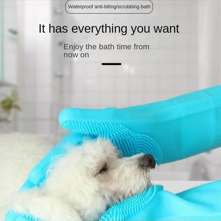 Silicone Pet Grooming Gloves | Bath brush 🐾