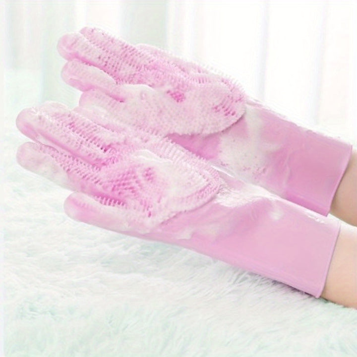 Silicone Pet Grooming Gloves | Bath brush 🐾