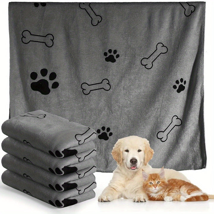 Super Absorbent Microfiber Dog Towel | Gray