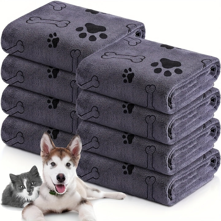 Super Absorbent Microfiber Dog Towel | Gray