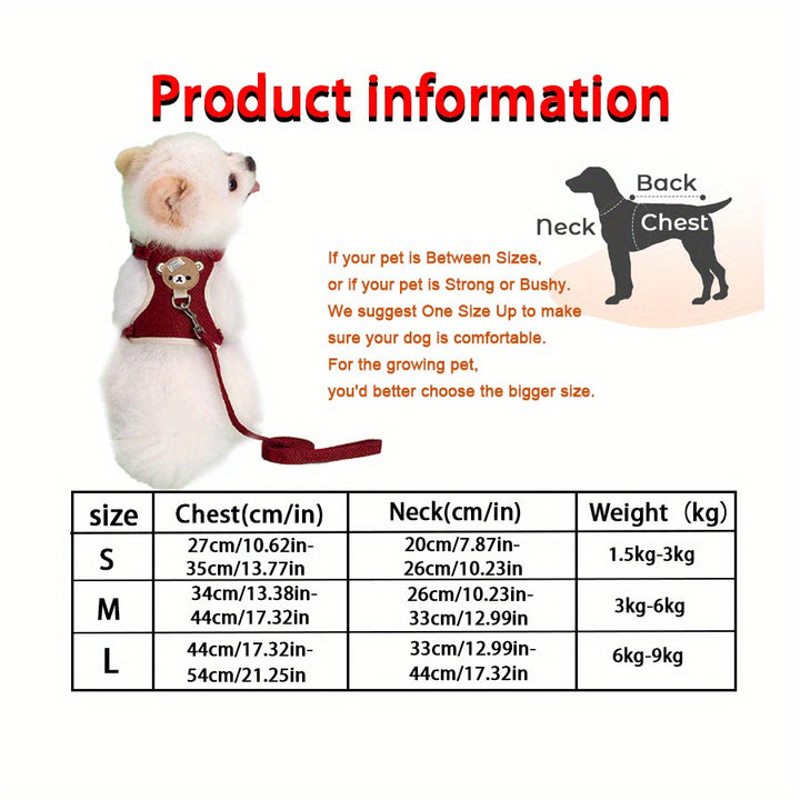 Newest Cute Rabbit Harness and Leash Bunny Pet Accessories Vest Harnesses Rabbit Leashes for Outdoor Walking Pets Supplies, Without Battery