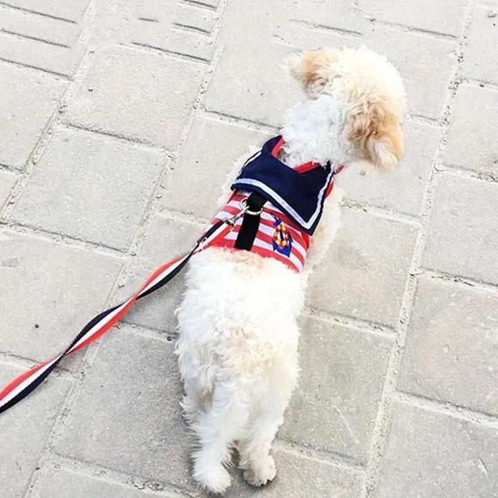 Navy Suit Dog Harness | Adjustable collar set 🐾