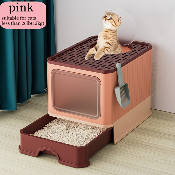 Closed cat litter box | Drawer and splash-proof design 🐾