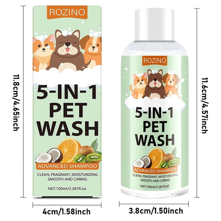 ROZINO 5 in 1 Pet Wash Shampoo and Conditioner 🐾