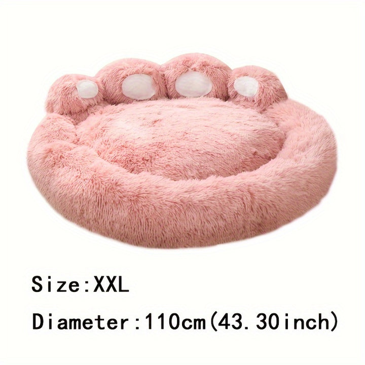 Soft Long Plush Cat kennel dog kennel winter warm pet bed Cat Bed Cat Mat Animals Sleeping Sofa Christmas Gift