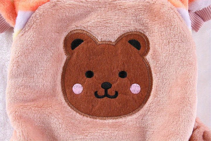 Cozy Pet Hoodie with Bear Design|Fall & Winter