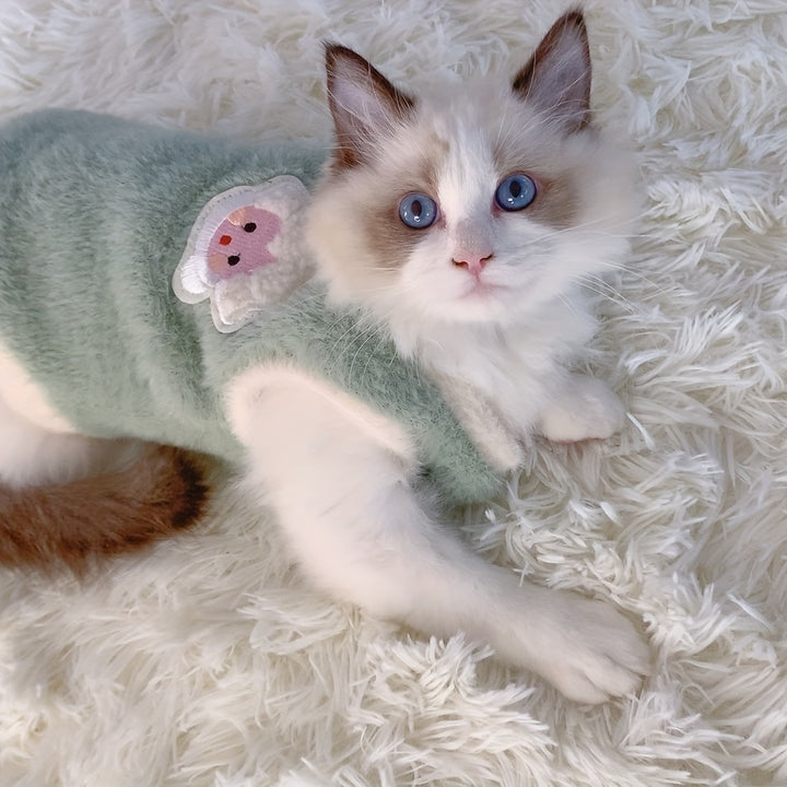 Adorable Autumn and Winter Cat Vest | Hot and thick