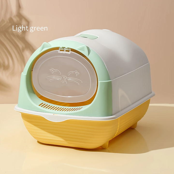 Extra Large Semi-Enclosed Cat Litter Box/Splash Proof