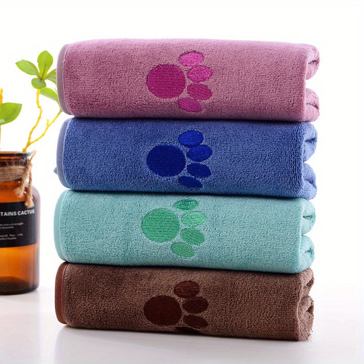 Superabsorbent bath towel for dogs and cats