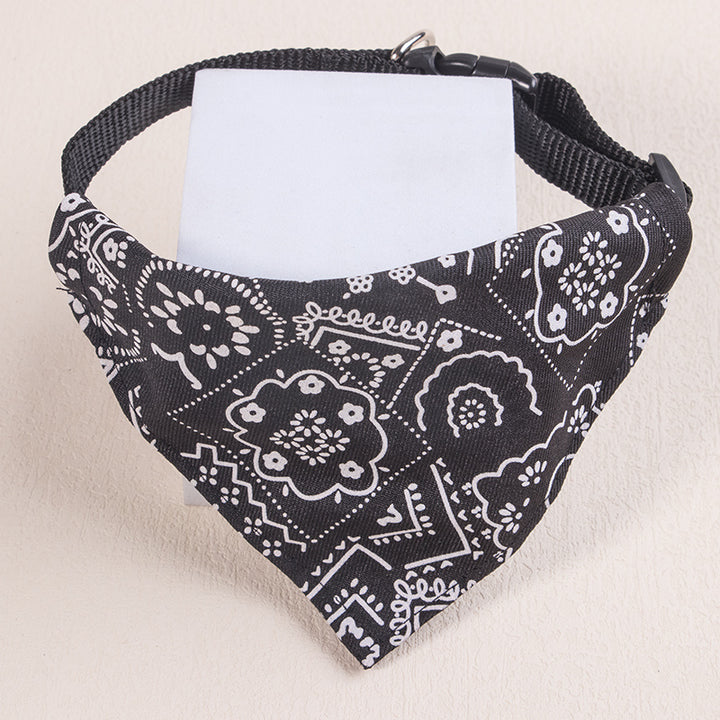 Floral print bandana for small dogs and cats (under 6.8 kg)