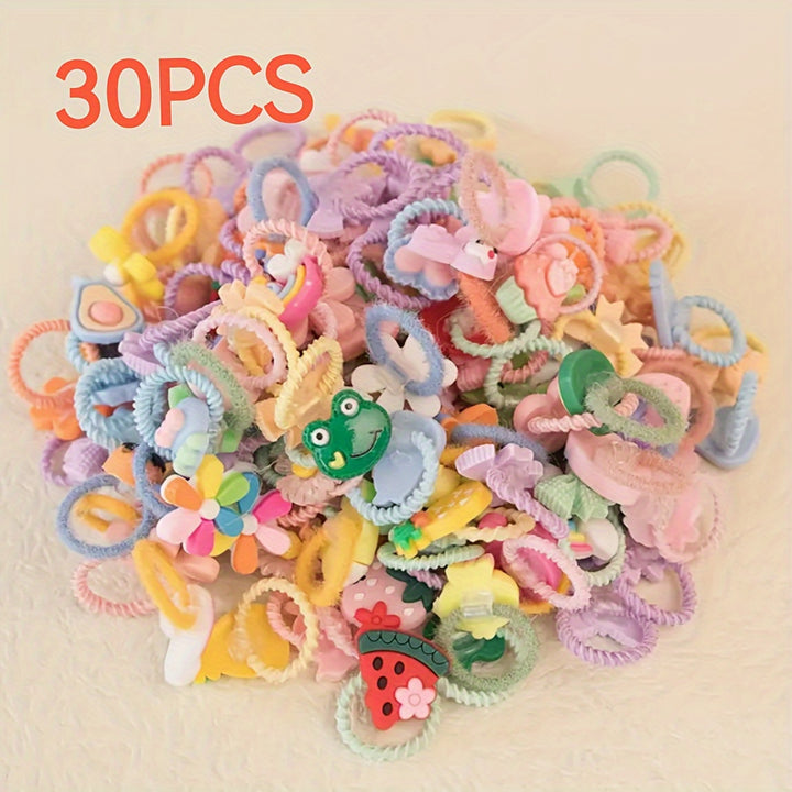 30 Pieces Mixed Color Dog Hair Bows for Pets 🐾