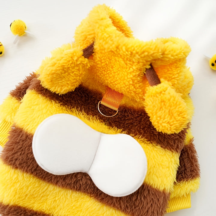 Bee Costume for Dog | Cute Plush Pullover with Wings🐾