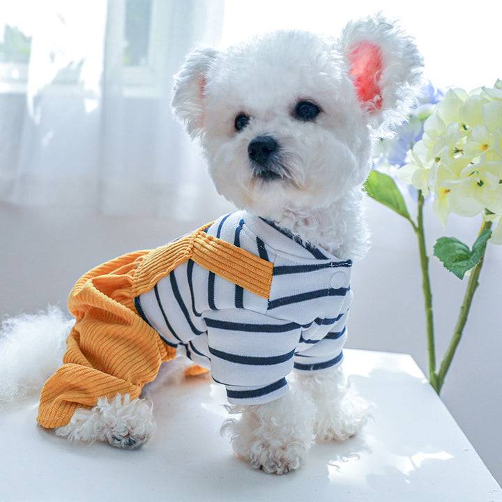 Knitted Dog Jumpsuit for All Seasons.Warm Pet Clothing