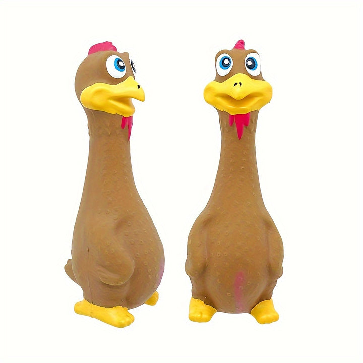 Dog chew toy with duck/chicken design. healthy