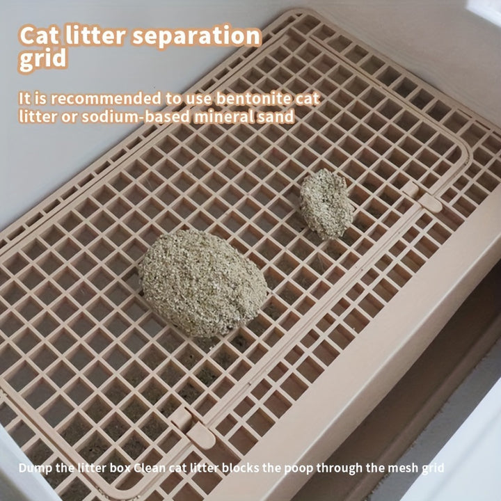 Leak-Proof Cat Litter Box | Elegant and Easy to Clean 🐾