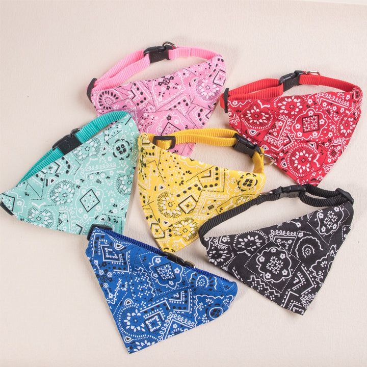 Floral print bandana for small dogs and cats (under 6.8 kg)