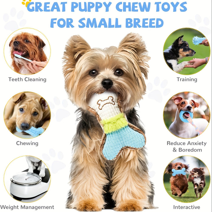 Set of 6 Puppy Teething Toys | dental relief 🐾