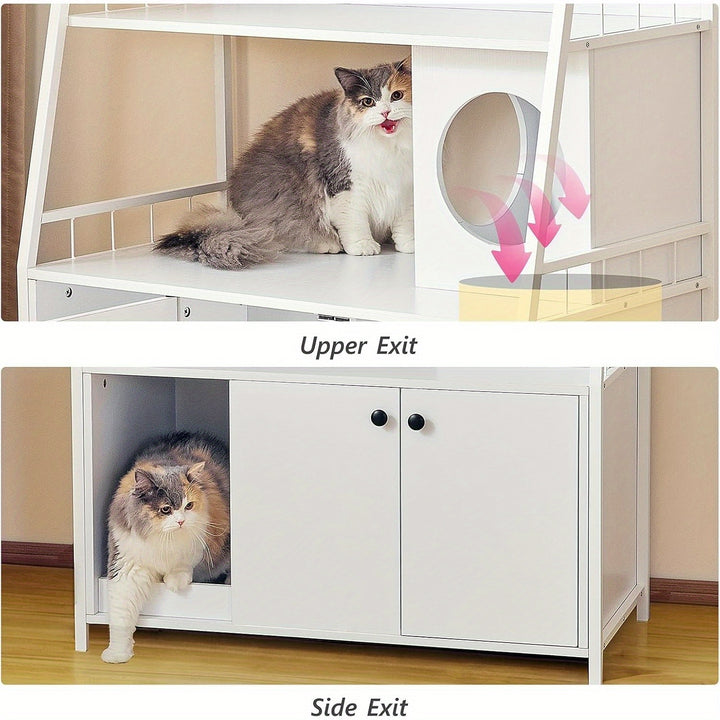 3-in-1 Cat Litter Box | Elegant and spacious 🐾