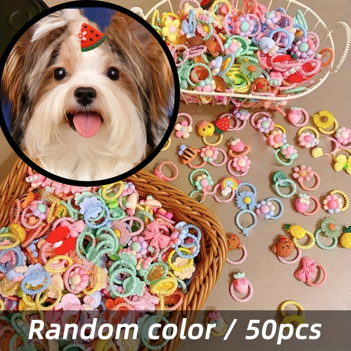 50 Pieces of Dog Rubber Bands | Elastic supports