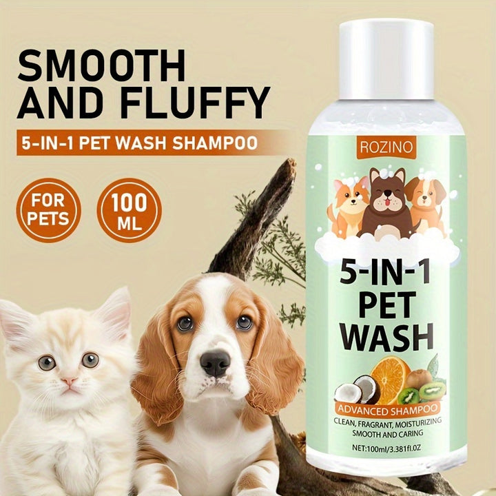 ROZINO 5 in 1 Pet Wash Shampoo and Conditioner 🐾