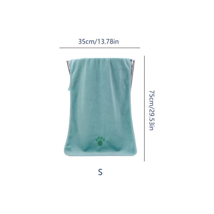 Superabsorbent bath towel for dogs and cats