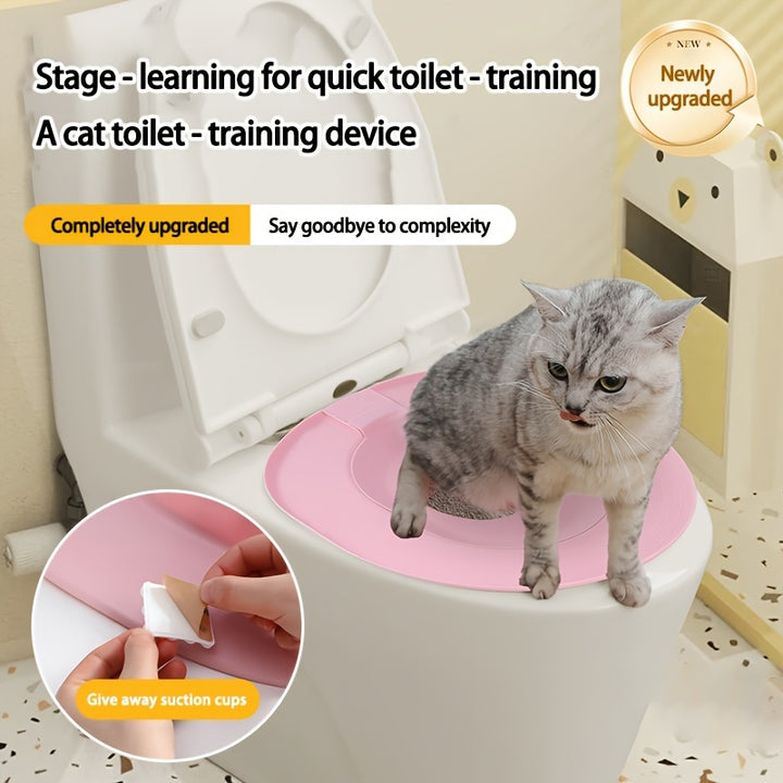 Cat Toilet Training Seat | non-slip and sandbox 🐾