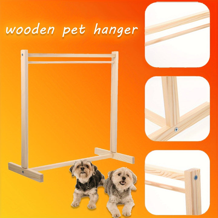 Wooden Pet Clothes Rack | Portable organizer🐾