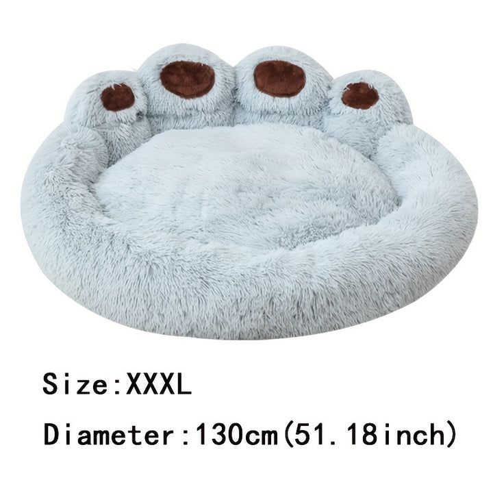 Soft Long Plush Cat kennel dog kennel winter warm pet bed Cat Bed Cat Mat Animals Sleeping Sofa Christmas Gift