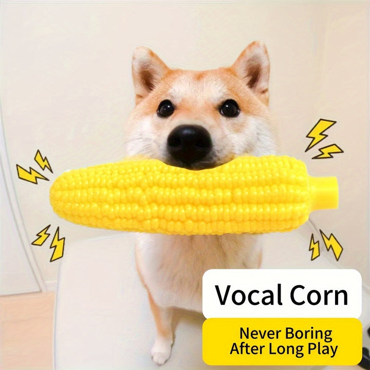 Durable and healthy chew corn squeaky toy 🐾