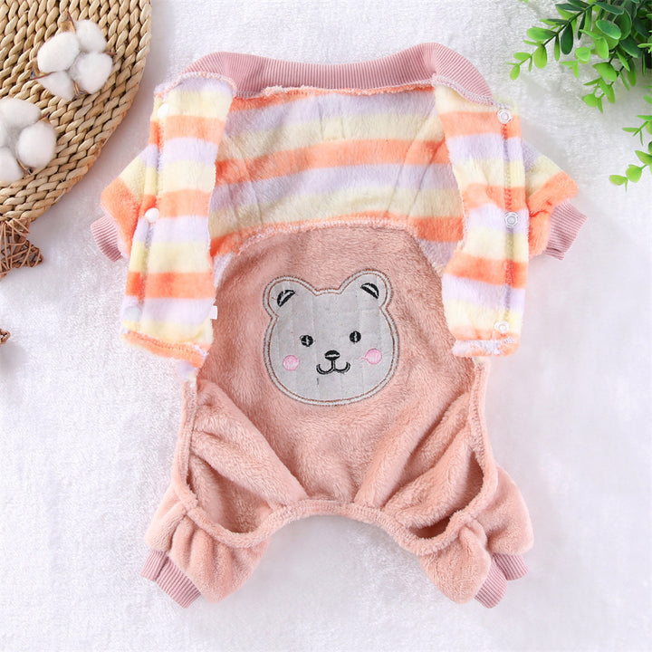 Cozy Pet Hoodie with Bear Design|Fall & Winter