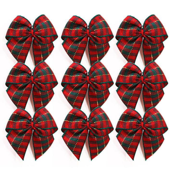 5 Pieces of Plaid Bow Hair Clips for Dogs | cute🐾