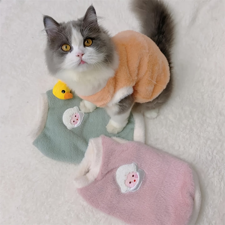 Adorable Autumn and Winter Cat Vest | Hot and thick