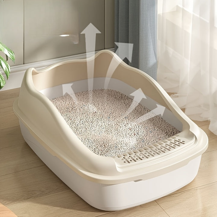 Large Semi-Enclosed Litter Box for Cats | Anti-splash 🐾