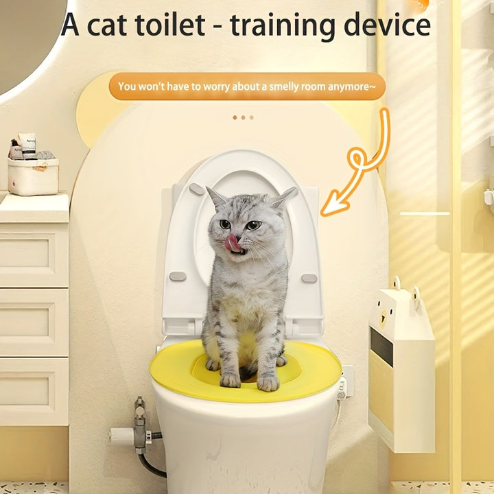 Cat Toilet Training Seat | non-slip and sandbox 🐾