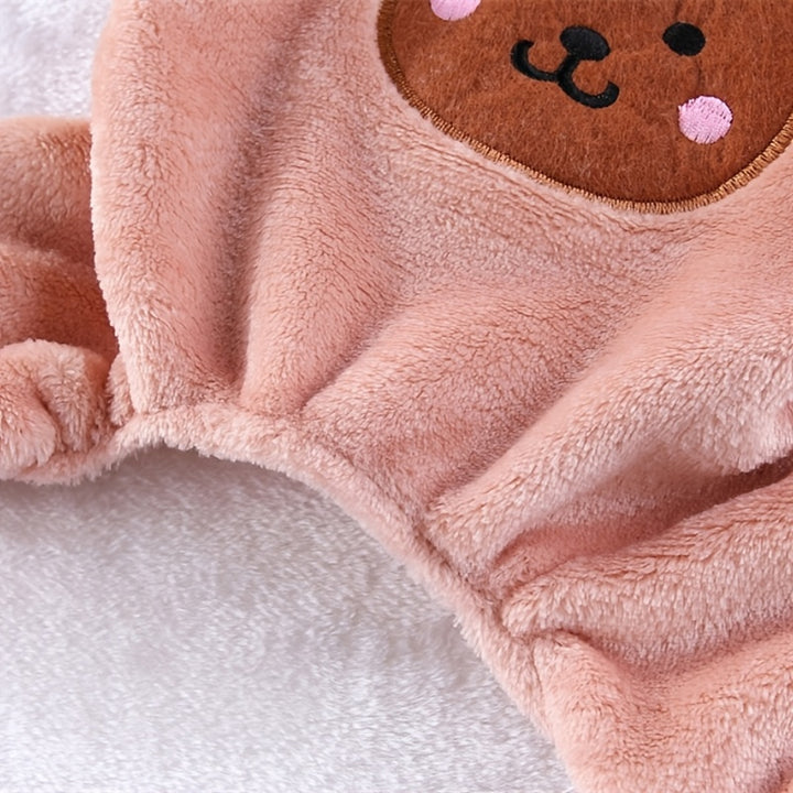 Cozy Pet Hoodie with Bear Design|Fall & Winter