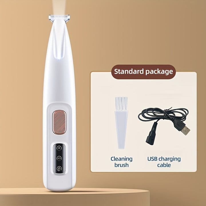 Pet Grooming Clippers with LED Light Support, Safe Low Noise, USB And Battery Longevity.