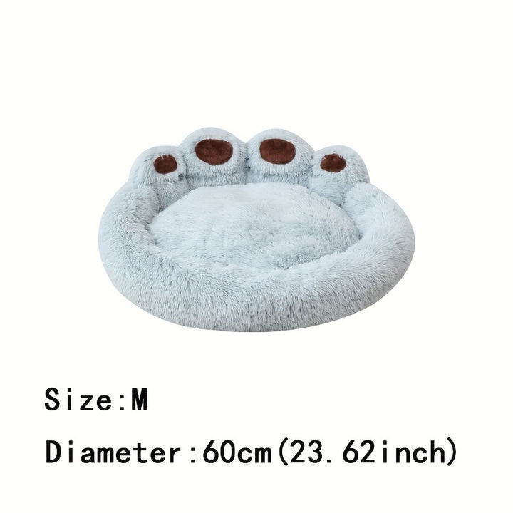 Soft Long Plush Cat kennel dog kennel winter warm pet bed Cat Bed Cat Mat Animals Sleeping Sofa Christmas Gift