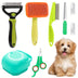 8-Piece Self-Cleaning Dog Grooming Kit for Pet