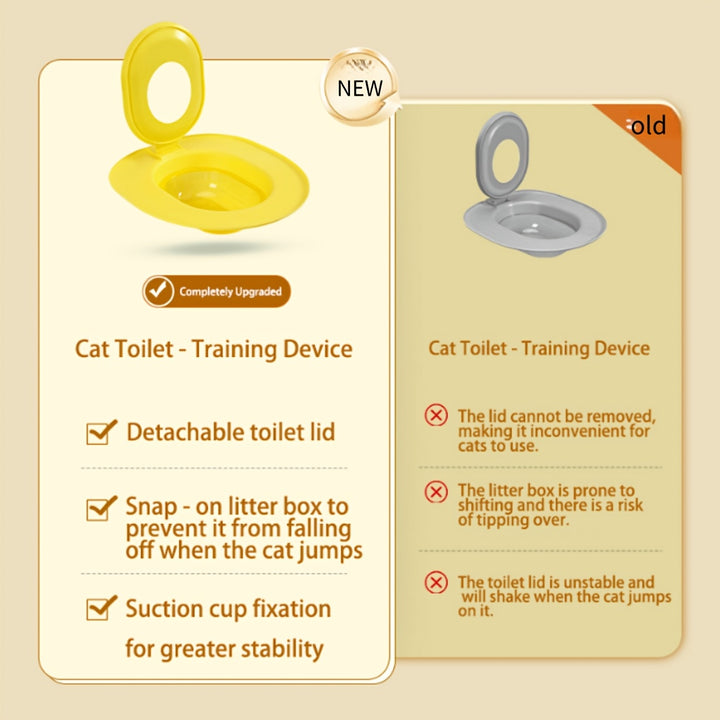 Cat Toilet Training Seat | non-slip and sandbox 🐾