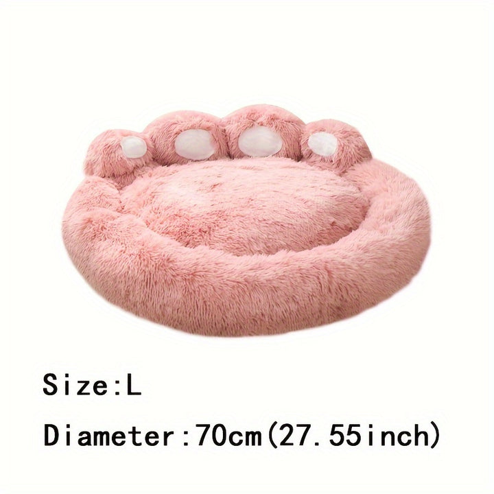 Soft Long Plush Cat kennel dog kennel winter warm pet bed Cat Bed Cat Mat Animals Sleeping Sofa Christmas Gift