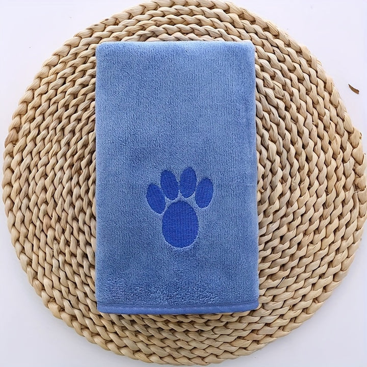 Superabsorbent bath towel for dogs and cats